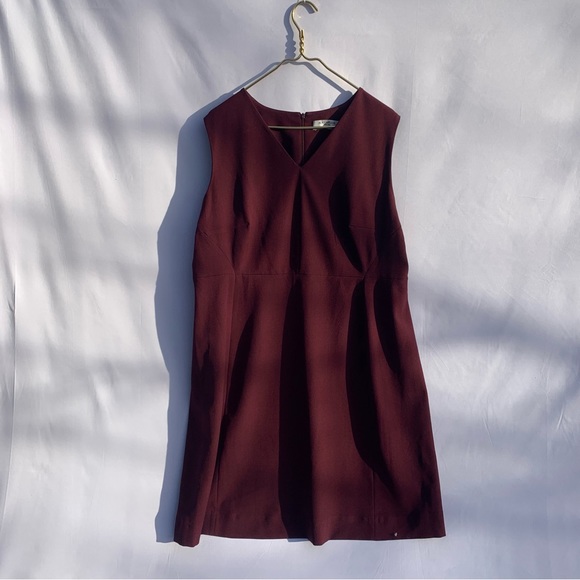 MM Lafleur Dresses Mm Lafleur Annie Dress Claret Vneck Burgundy